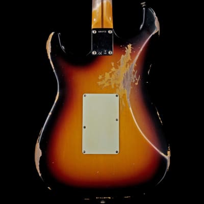 Fender Custom Shop Alley Cat Stratocaster Heavy Relic HSS Floyd Rose Maple Board 3-Tone Sunburst image 5
