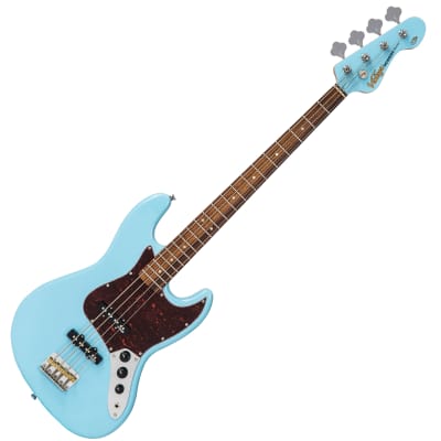 Vintage VJ74 Reissued 4 String Bass ~ Laguna Blue image 3