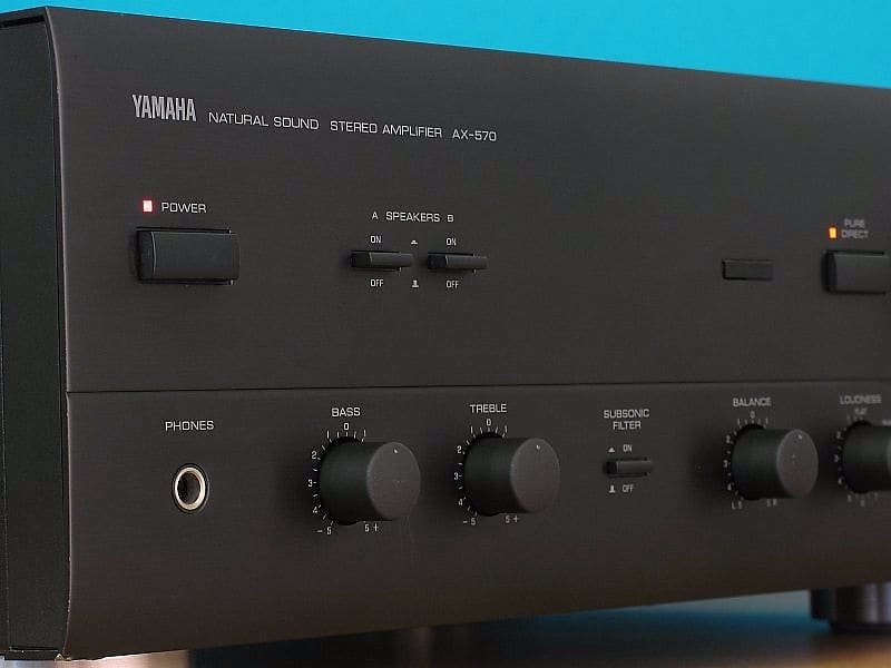 Yamaha AX-570 75W/channel Amp & Phono Pre-Amp | Reverb