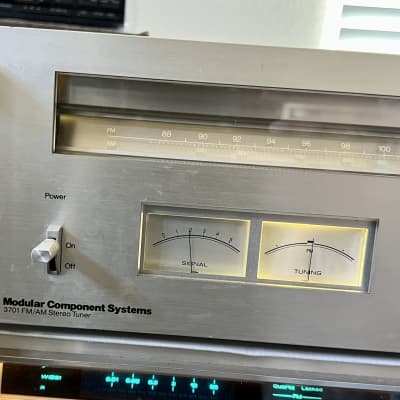 Vintage MCS Modular Component Systems Model 3701 FM/AM Stereo Tuner; Tested image 2