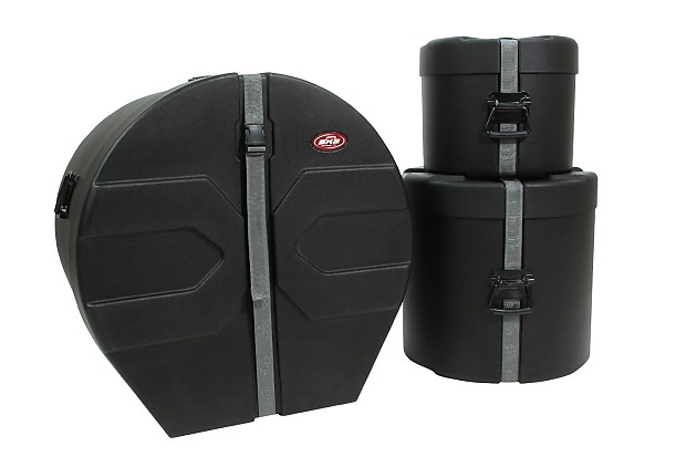 SKB 1SKB-DRP4 Roto-Molded 10x12/16x16/18x24" 3pc Drum Case Package image 1