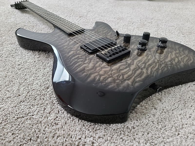 Line 6 Limited Edition Variax Shuriken - Charcoal Burst/Quilted Maple Charcoal Burst image 1
