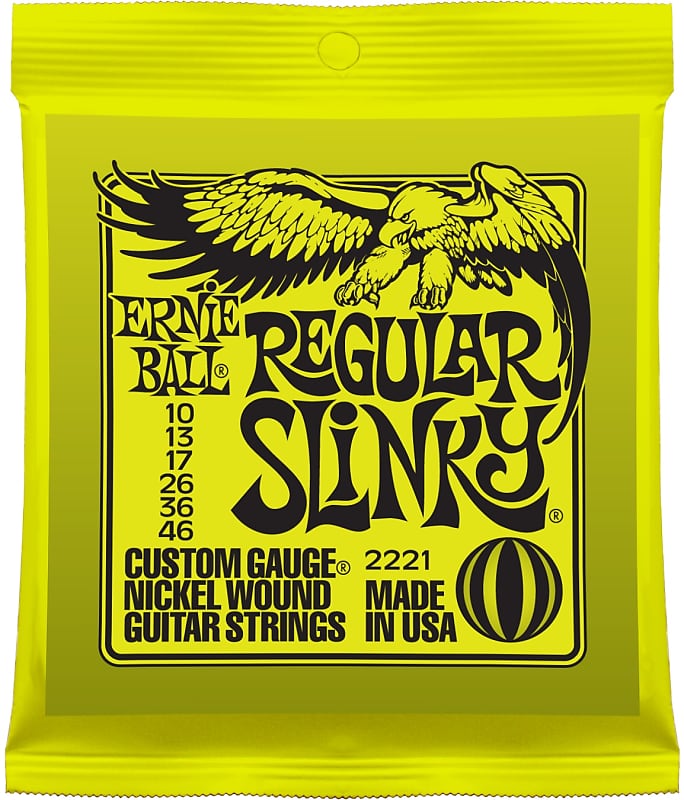 Ernie Ball Regular Slinky Nickel Wound Electric Guitar Strings - 10-46 Gauge image 1