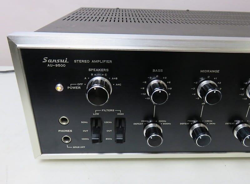SANSUI AU-9500 INTEGRATED AMPLIFIER WORKS PERFECT SERVICED FULLY