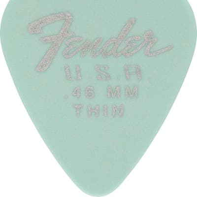 Fender - Dura-Tone 351 Shape, .46, Daphne Blue, 12-Pack Guitar Picks image 1