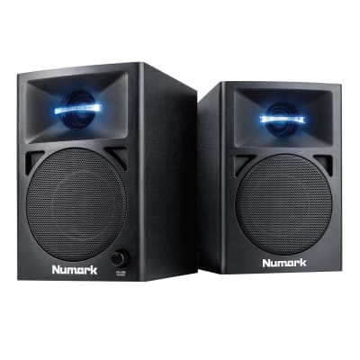 Numark N-Wave 360 60 W Powered Desktop Computer/Studio Monitor DJ Speakers Pair image 1