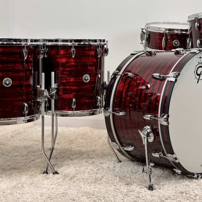 Gretsch 24/12/14/16/5.5x14" Brooklyn Drum Set - Red Oyster Pearl image 3