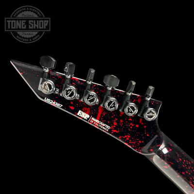 ESP USA V-II NT Blood Splatter w/case image 8