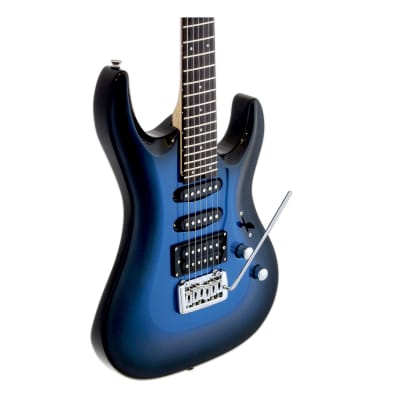Aria Pro II Electric Guitar Metallic Blue Shade image 3