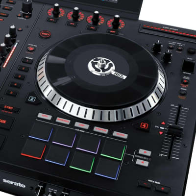 Numark NS7III 4-Channel Motorized DJ Controller & Mixer with Pioneer HDJ-1500-N DJ Headphones in Gold Package image 4