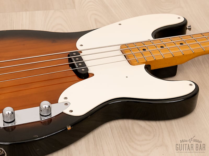 1991 Fender Precision Bass '51 Vintage Reissue OPB-51DM Sunburst w/ USA  Pickup, Japan MIJ Fujigen