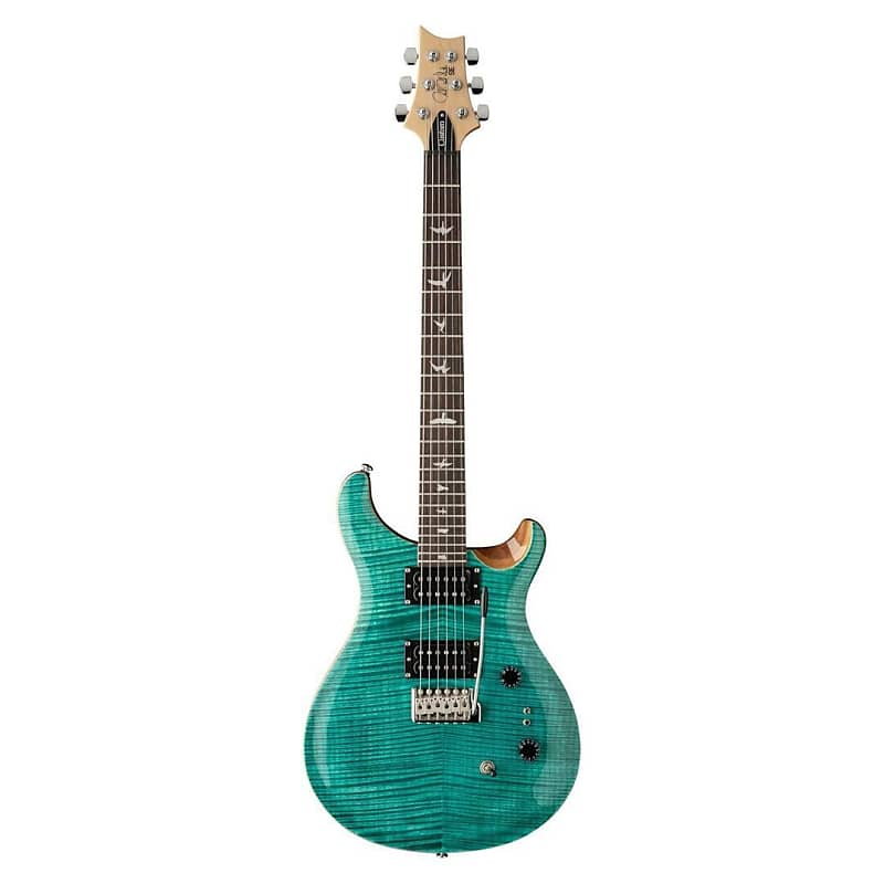 PRS Guitars SE Custom 24-08 Right-Handed 6-String Electric Guitar with Maple Top, Mahogany Back, and Rosewood Fretboard (Turquoise) image 1