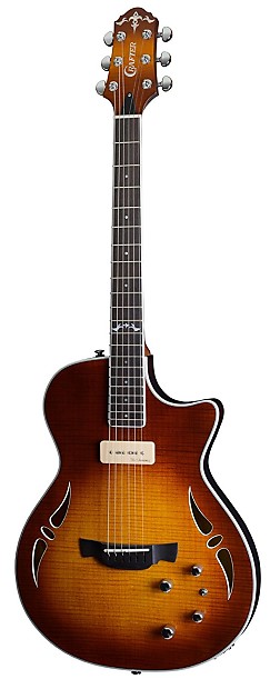 値下げ交渉可　CRAFTER SA-TMVS Crafter SA TMVS semi acoustic flame maple vintage sunburst