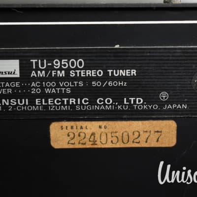 Sansui tu-9500 + au-9500 Pair Japanese Vintage AM/FM Stereo Tuner image 11