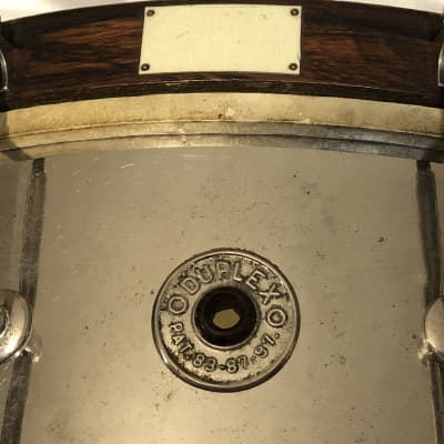 Duplex 1920’s/30’s RARE Aluminum Snare Drum image 3