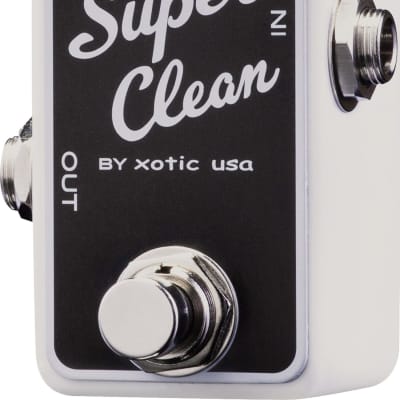 Xotic Super Clean Buffer Effects Pedal w/ 2 Patch Cables and