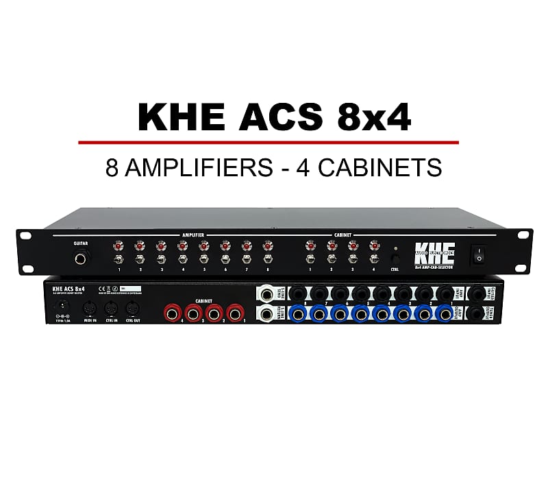 KHE Audio | ACS 8x4 | Guitar Amplifier Speaker Cabinet Switcher Selector Router image 1