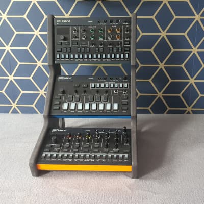 Roland Aira Compact S1 J6 T8 E4 - Black Valchromat Triple Stand from Synths And Wood image 5