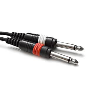 Seismic Audio - 1/8" Stereo 3.5 mm to Dual 1/4" TS Splitter Patch Cable image 3
