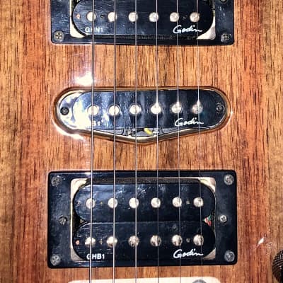 Godin xtSA Koa Natural piezo synth ready electric guitar made in the usa and Canada image 4