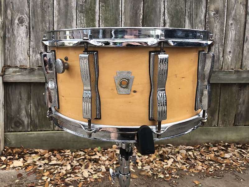 Vintage Ludwig LC403 Classic Snare Drum 14x6.5 Natural Maple | Reverb