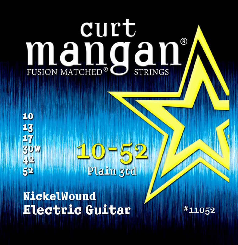 Curt Mangan Nickel Wound Electric Guitar Strings 10 52 Reverb UK