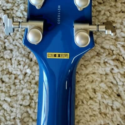 D'Angelico Deluxe DC LE Semi Hollow Guitar w/Case Matte Sapphire, DADDCSAPSNS image 7