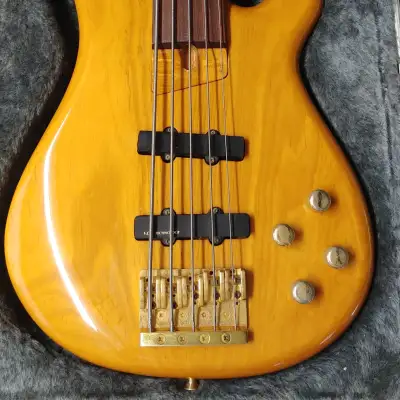 1996 Fernandes APB-100 5-String Fretless Bass - Natural for sale