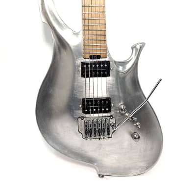 KOLOSS GT5 Aluminum Body Locking Machine Head Electric Guitar + Bag - White Satin image 20