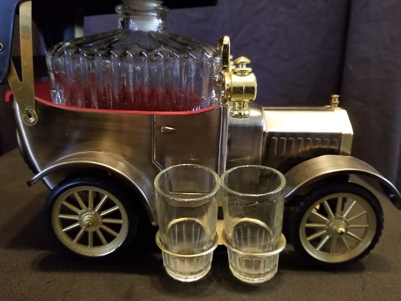 1918 Ford Liquor decanter Ford Model Car Music Box 1918 Silverl