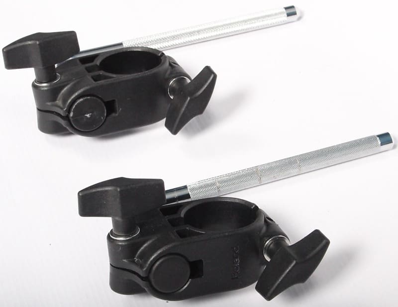 2x Roland Drum Pad Clamps Mounts + LArm/Rods MDH6U TYPE 2 Reverb