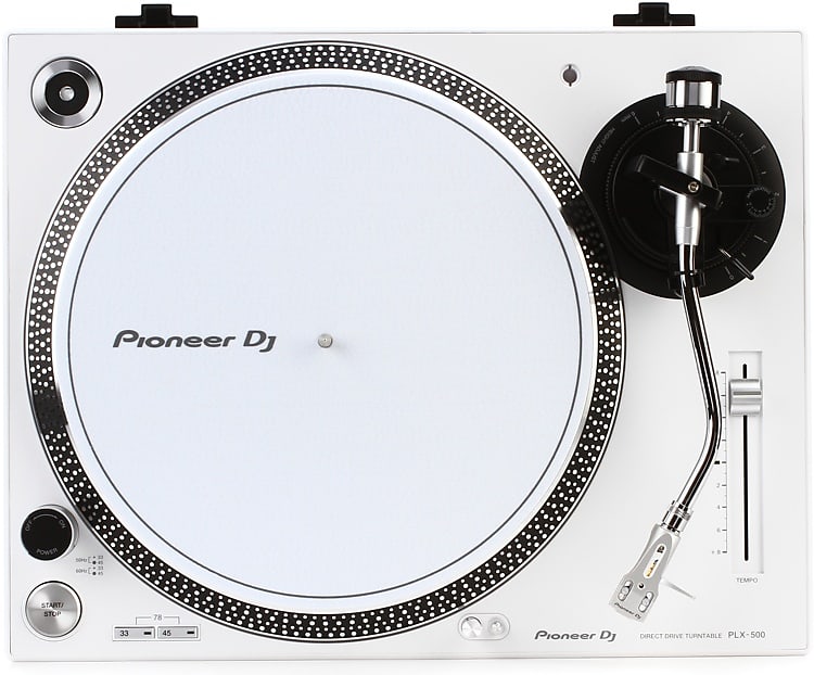 Pioneer DJ PLX-500 Direct Drive Turntable - White image 1