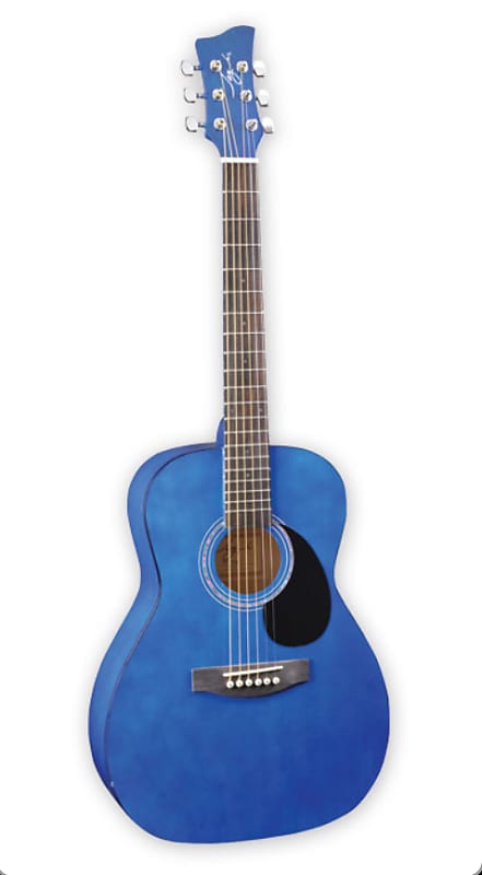 Jay Turser  JJ43-TBL JJ-43 Series Dreadnought Mahogany Neck 3/4 Size 6-String Acoustic Guitar image 1