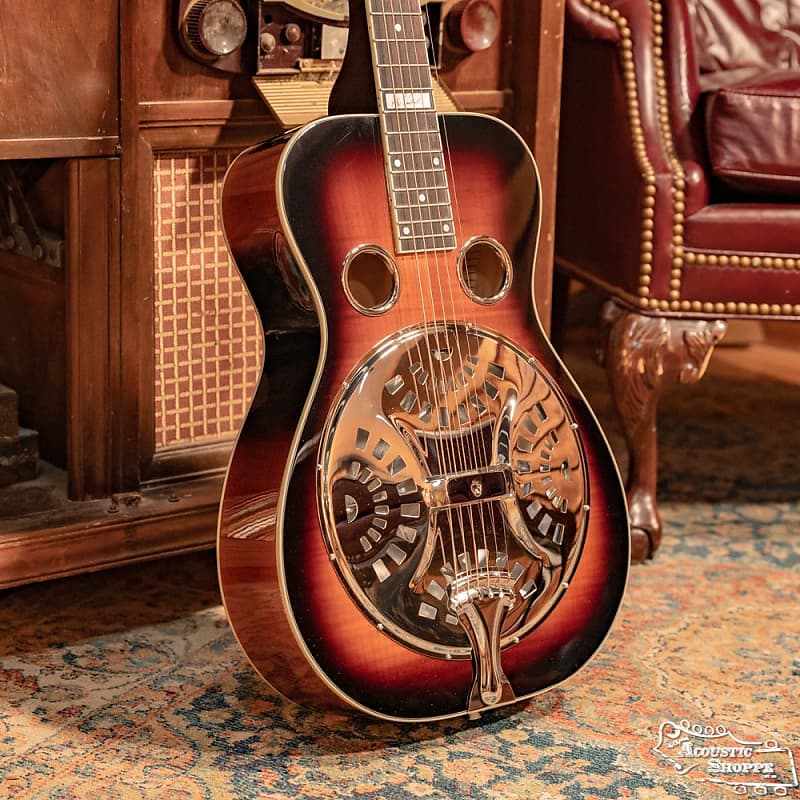 Recording King RR-75PL-SN Phil Leadbetter Signature All Flamed Maple Resonator Guitar #0069 image 1