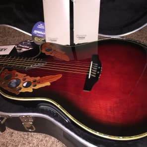 Ovation Pinnacle CU247 Cherry Burst | Reverb