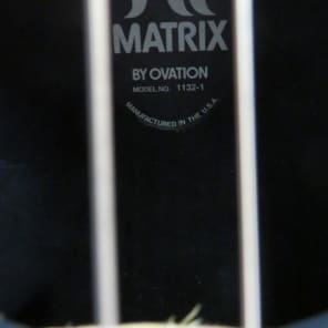 1978 Ovation Matrix 1132-1, Acoustic Guitar, Cherry Sunburst W Chip Case image 10