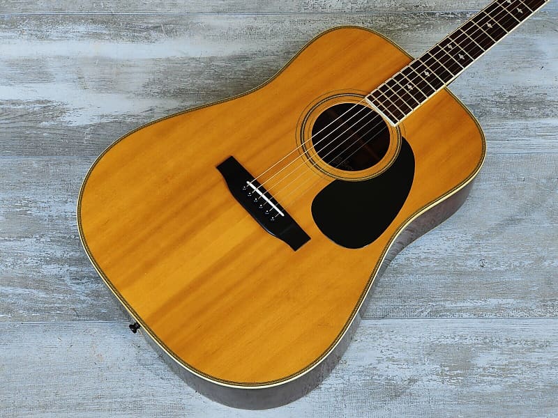 1980's Event (By Matsumoto Japan) Dreadnought Acoustic Guitar (Natural) image 1