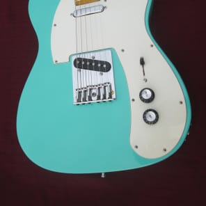 Blue Frog Made in the Usa  Single Cutaway Custom Nitro guitar 2015 Sea Foam Green image 7