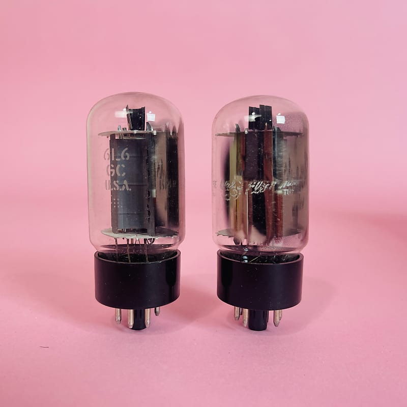 2 NOS GE 6L6GC Matched Pair Vintage Vacuum Tubes Reverb Australia