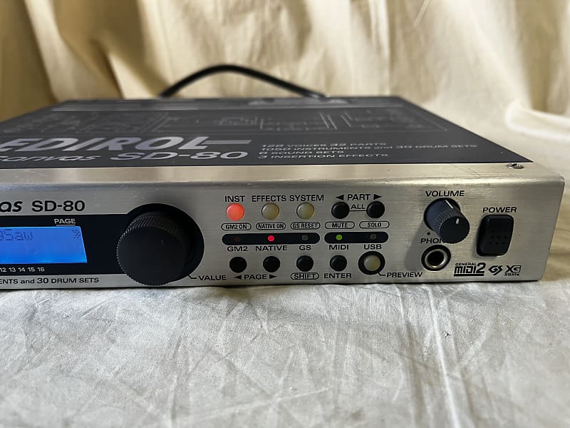 DTM・DAW Roland EDIROL STUDIO Canvas SD-80 Edirol SD-80 Studio Canvas 128-Voice USB Sound Module Roland
