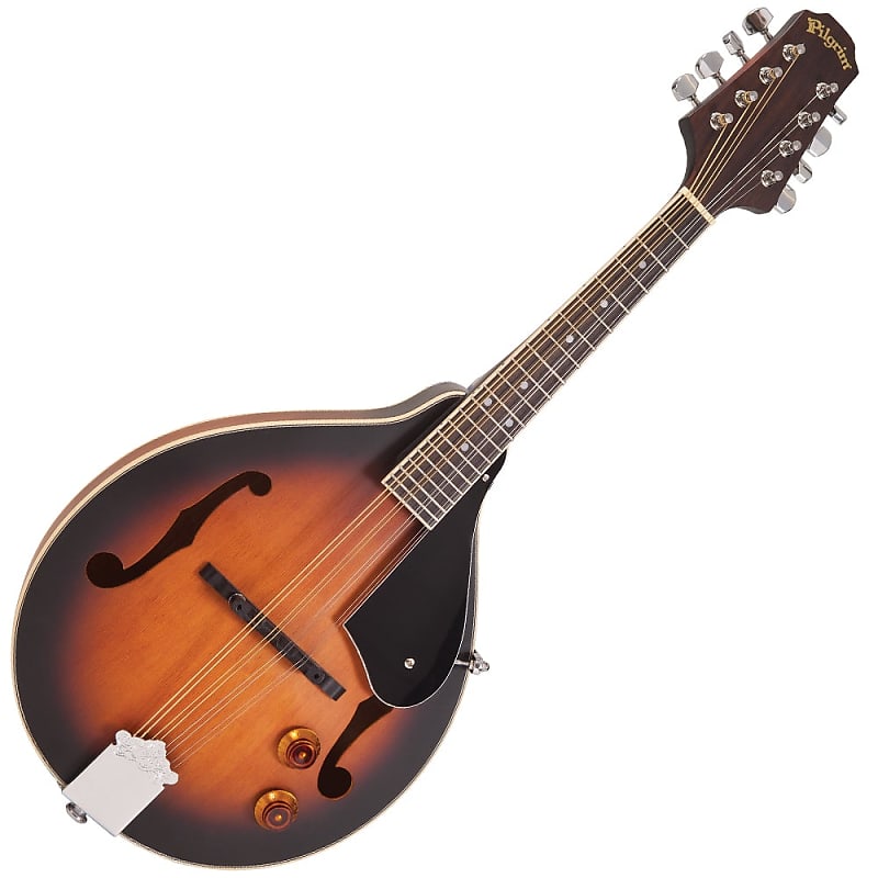 Vintage Pilgrim Redwood – A-Style Electro-Acoustic Mandolin 'F' Holes image 1