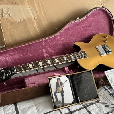 Gibson Custom Shop Joe Perry Signed & Aged “Gold Rush” Axcess Les Paul 2019 - Antique Gold #15 of 25 for sale