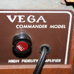 Vega Commander Hi Fidelity Guitar Amplifier Brown image 7