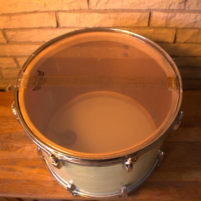 1958  WFL Marching/Parade Snare Drum in White Marine Pearl image 7