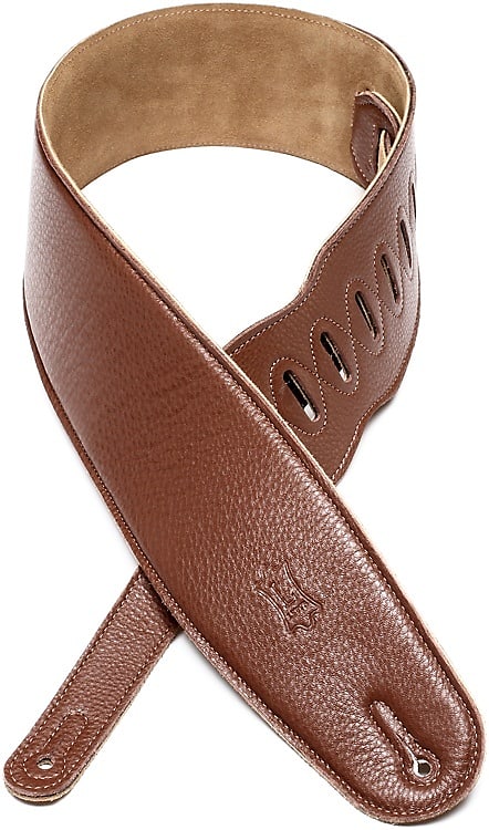 Levy's M4 3.5" Padded Garment Leather Bass Strap - Brown image 1