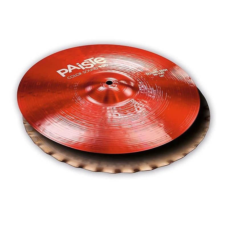 Paiste 900 Series Color Sound Red 14 Sound Edge Hi Hat Cymbals image 1