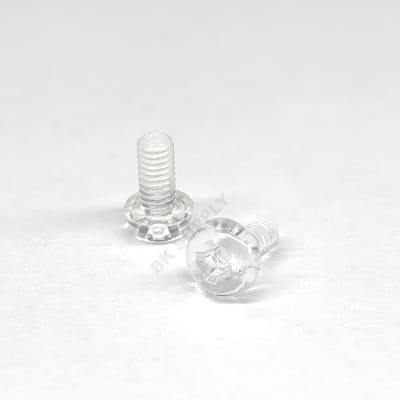 [100 pack] M3 x6mm Plastic screws (Clear/Transparent/Translucent/See-thru) for Eurorack/Rack image 1