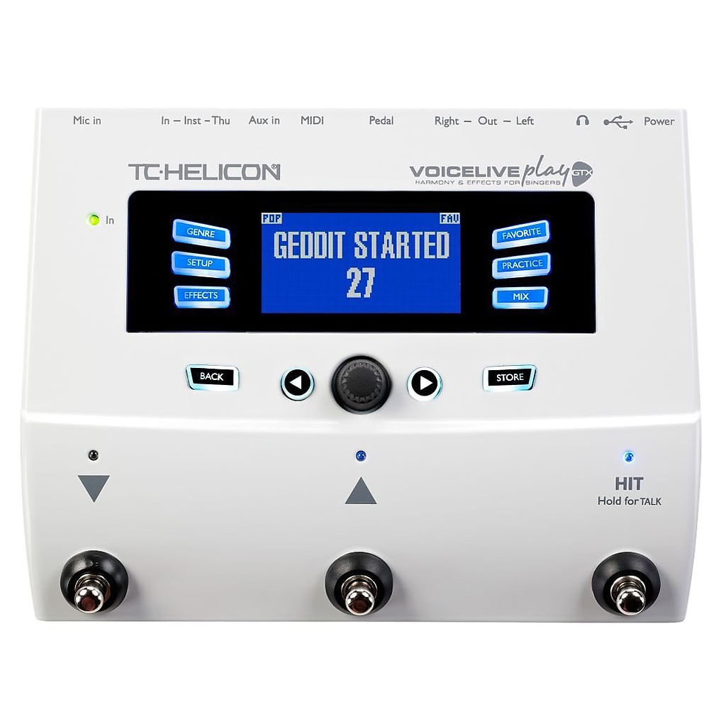 電源アダプター付属美品 TC HELICON エフェクター VOICELIVE PLAY GTX