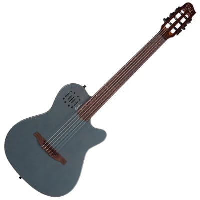Godin #052387 Multiac Mundial Arctik Blue 6 String RH Nylon Acoustic Electric Guitar with Gigbag image 8