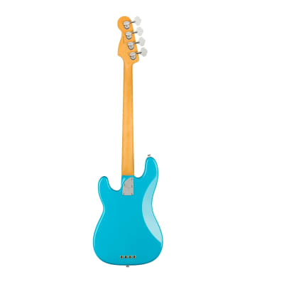 Fender American Professional II Precision Bass Guitar with Maple Fingerboard (Miami Blue) image 2